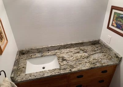 Bathroom granite