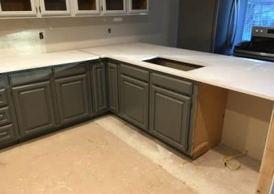 White Kitchen Granite Countertops