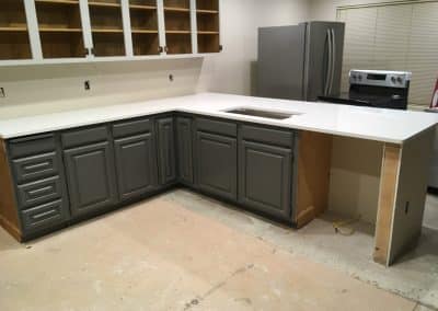 White Kitchen Granite Countertops