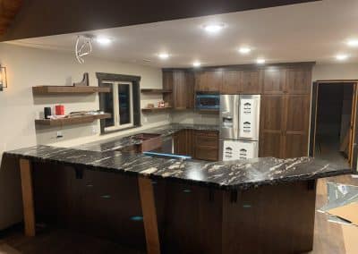 Black kitchen granite