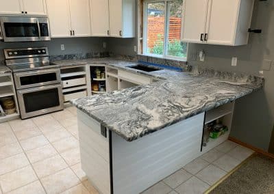 Grey quartz countertops