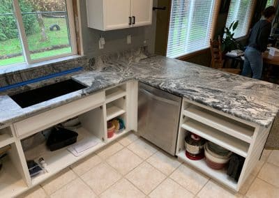 Grey quartz countertops