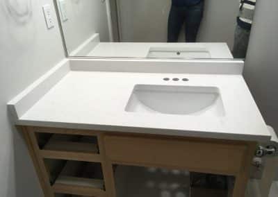 white bathroom granite